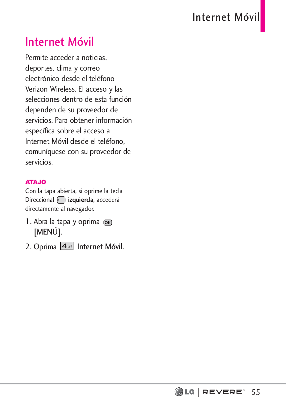 Internet móvil | LG LGVN150 User Manual | Page 188 / 275