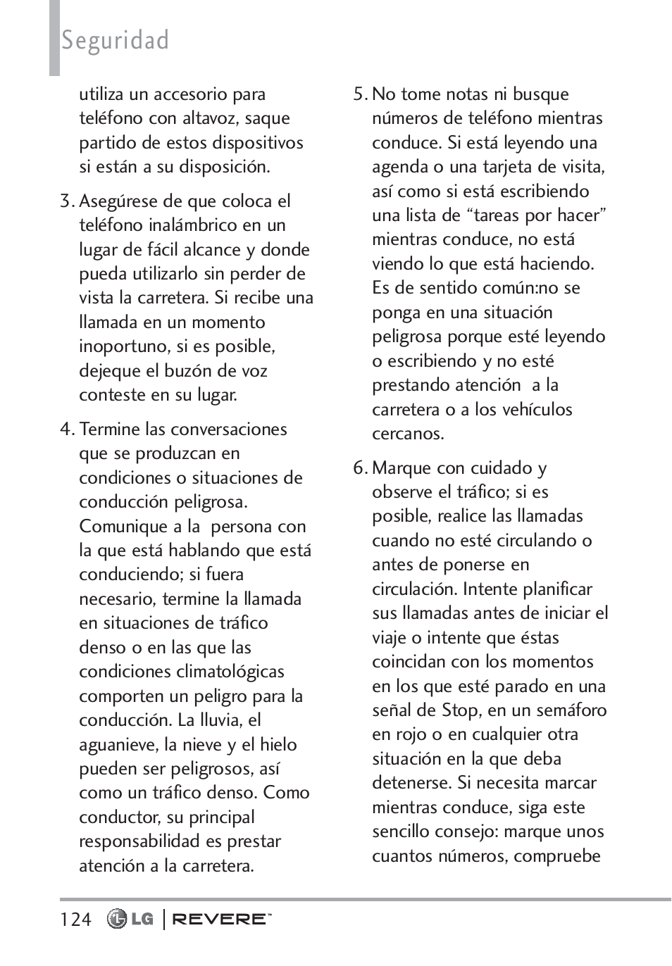 Seguridad | LG LGVN150 User Manual | Page 257 / 275