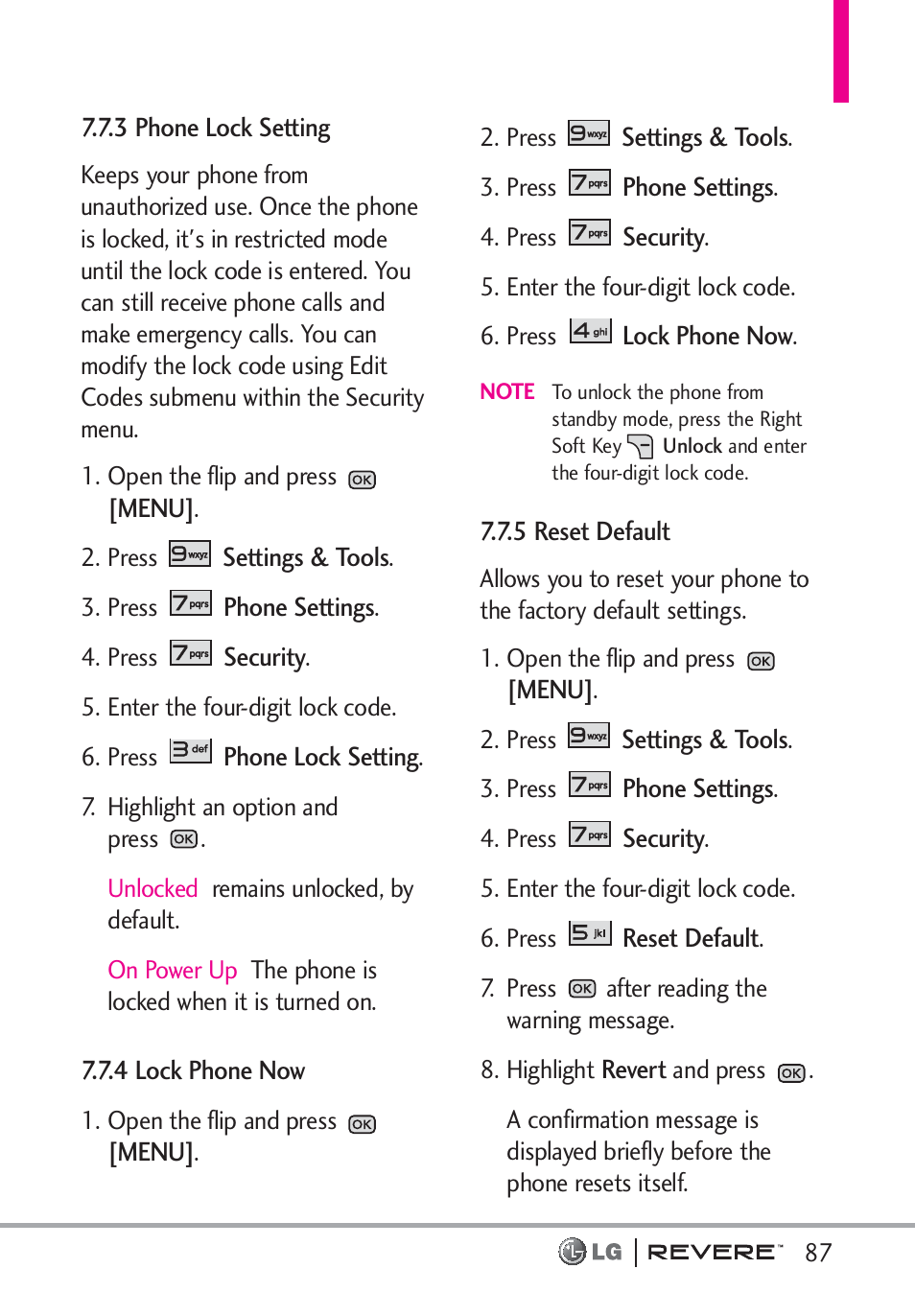 LG LGVN150 User Manual | Page 89 / 275