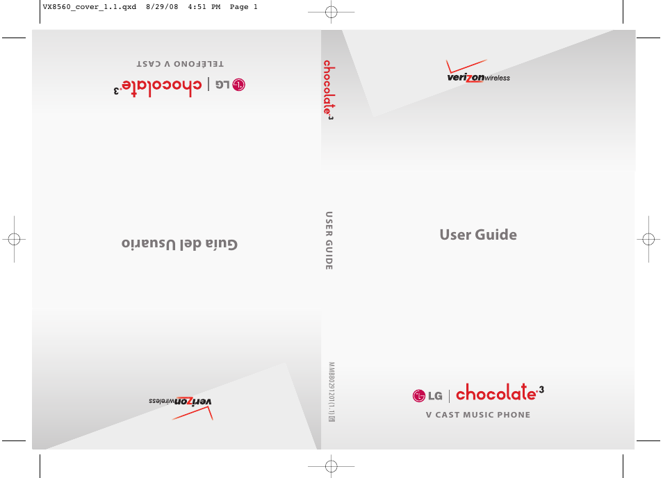 LG LGVX8560LK User Manual | 288 pages