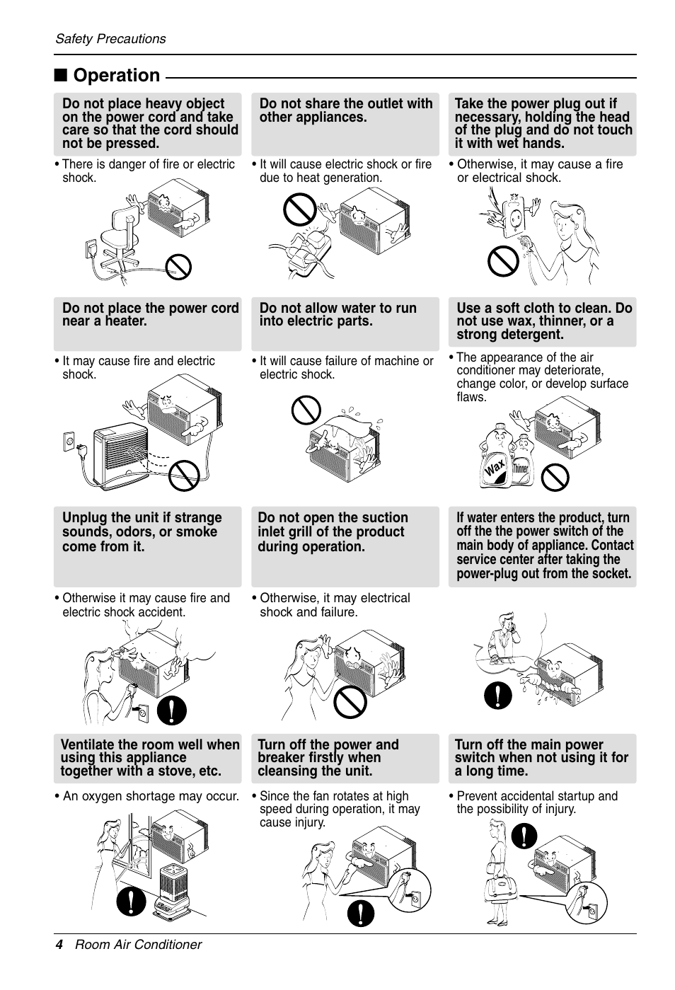 Operation | LG LT121CNR User Manual | Page 4 / 48