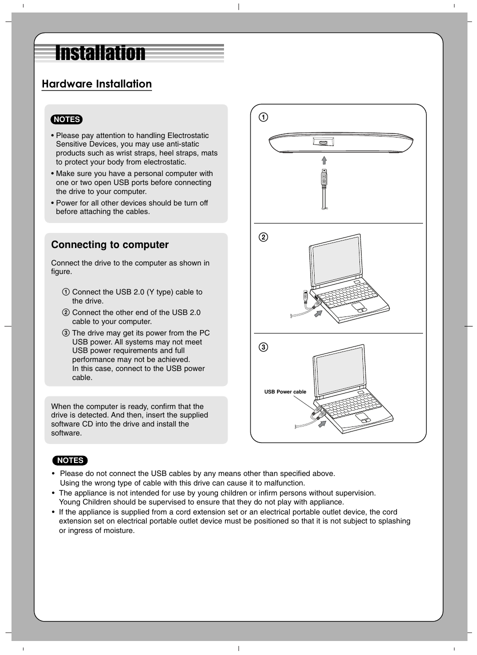 LG WP40NB30 User Manual | 4 pages