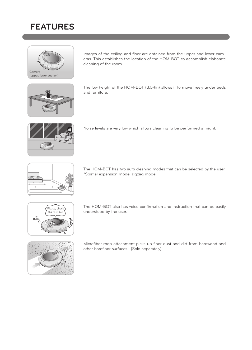 Features | LG LRV5900 User Manual | Page 2 / 40