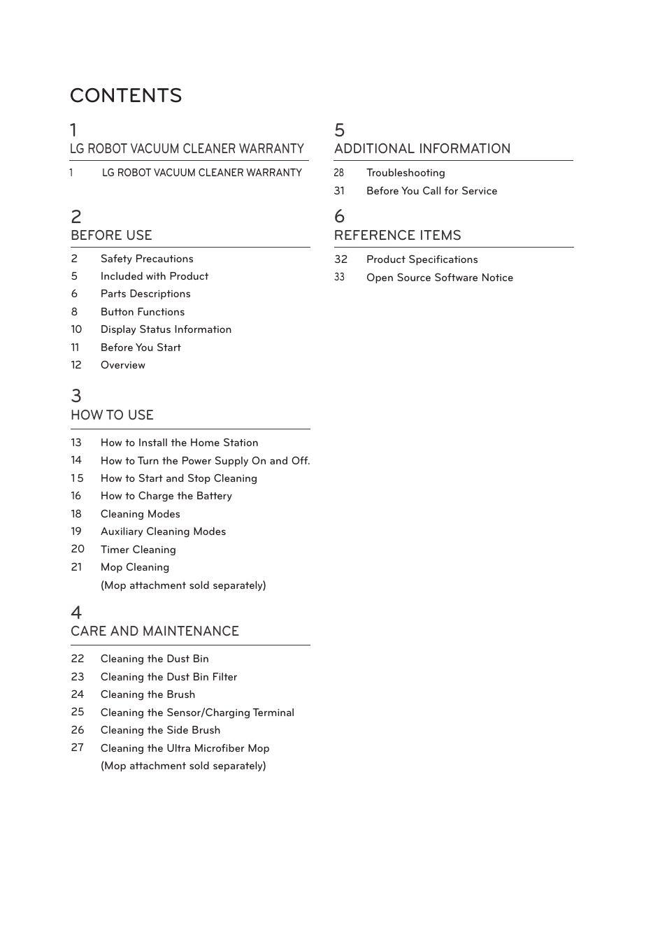 LG LRV5900 User Manual | Page 3 / 40