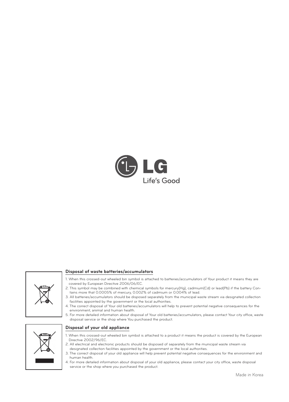 LG LRV5900 User Manual | Page 40 / 40