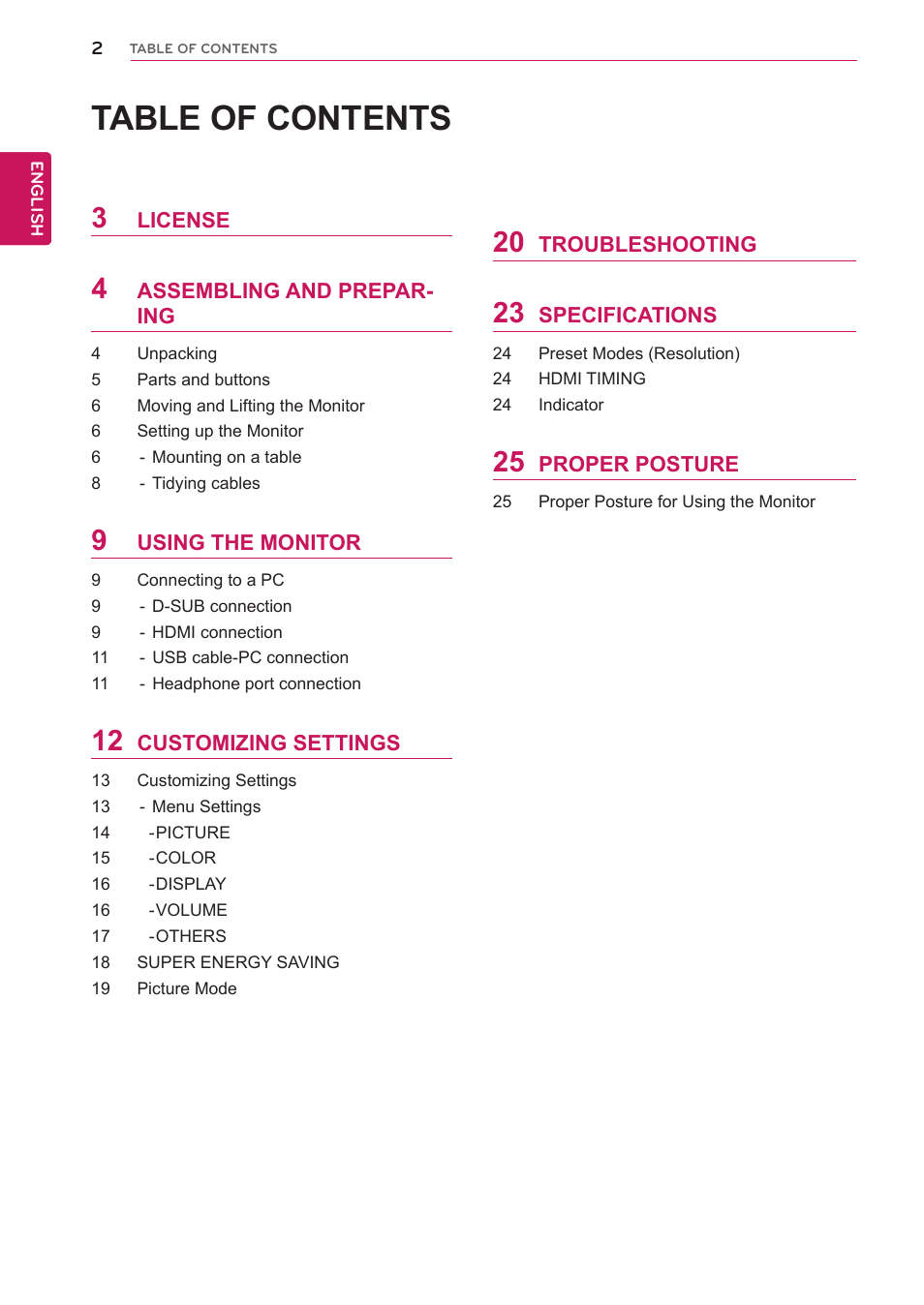 LG 27EA83R-D User Manual | Page 2 / 26