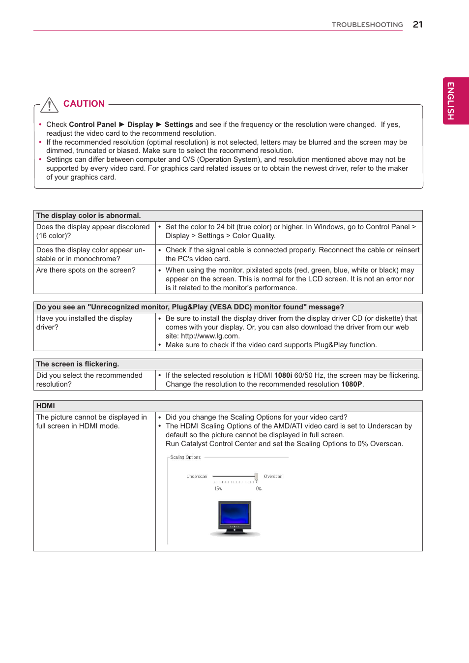 LG 27EA83R-D User Manual | Page 21 / 26
