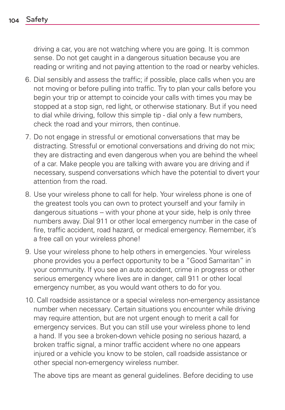 LG MS659 User Manual | Page 106 / 121