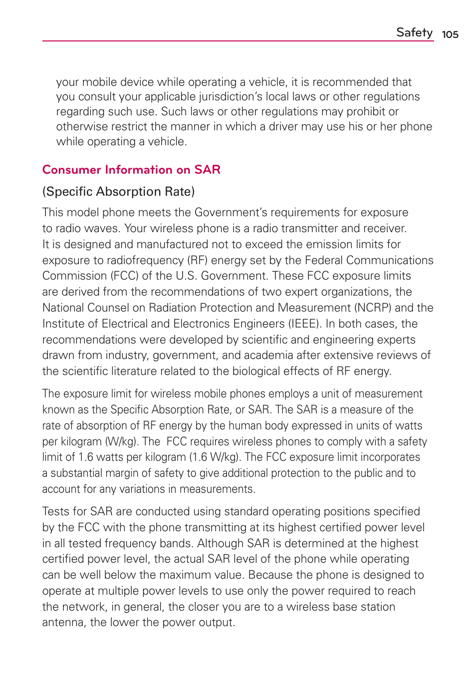 LG MS659 User Manual | Page 107 / 121