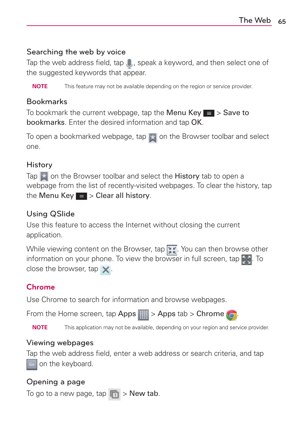 LG MS659 User Manual | Page 67 / 121