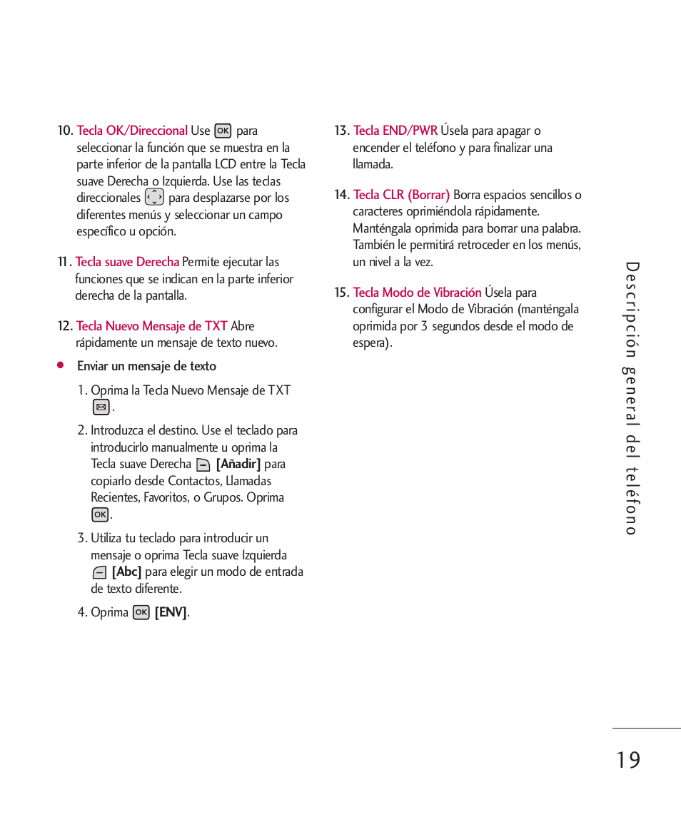 De scr ipc ión ge ne ral de lte léf on o | LG LGAX8370 User Manual | Page 180 / 338