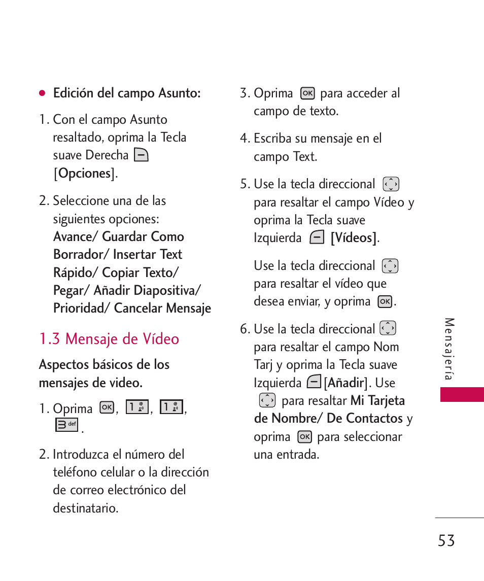 3 mensaje de vídeo | LG LGAX8370 User Manual | Page 214 / 338