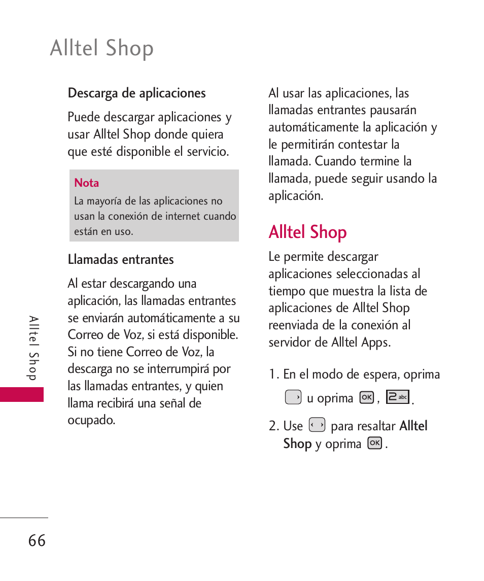 Alltel shop | LG LGAX8370 User Manual | Page 227 / 338