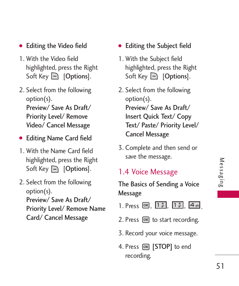 4 voice message | LG LGAX8370 User Manual | Page 53 / 338