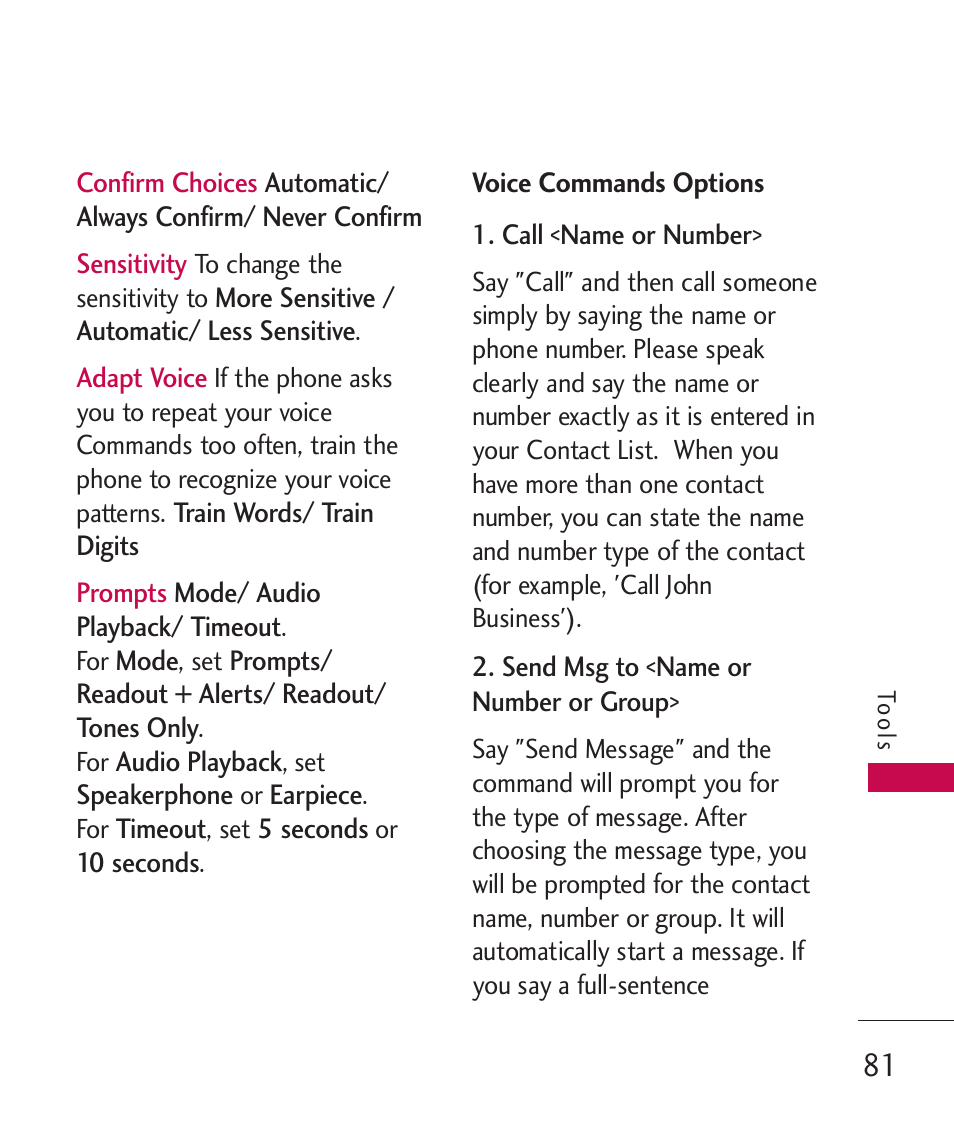 LG LGAX8370 User Manual | Page 83 / 338