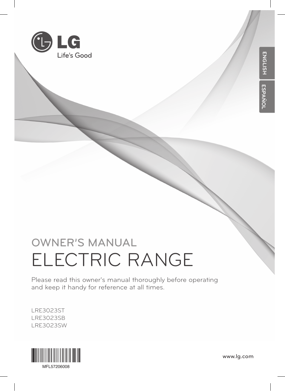 LG LRE3023SW User Manual | 84 pages