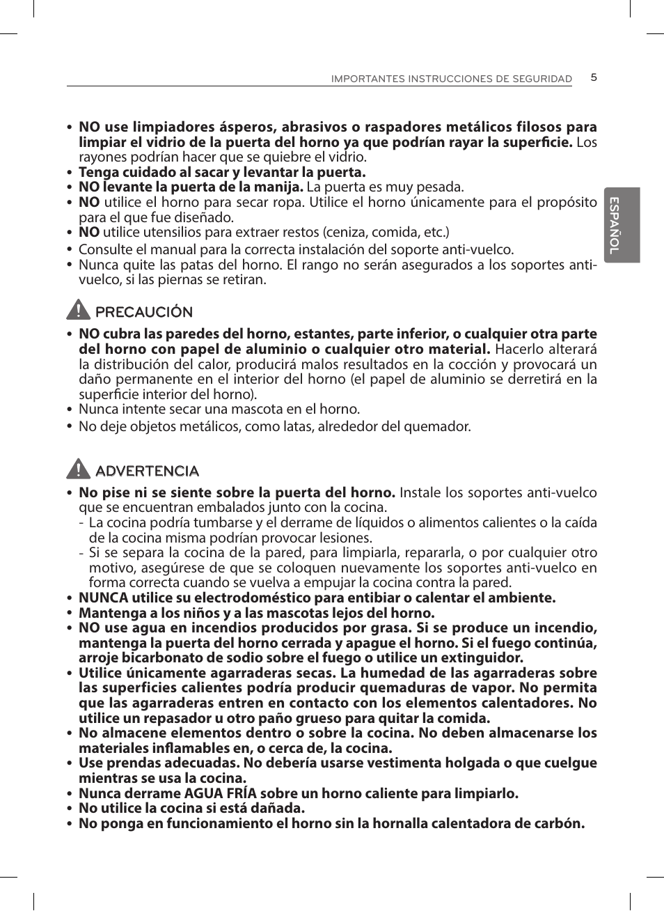 LG LRE3023SW User Manual | Page 45 / 84