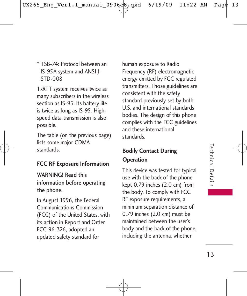 LG LGUX265 User Manual | Page 13 / 124