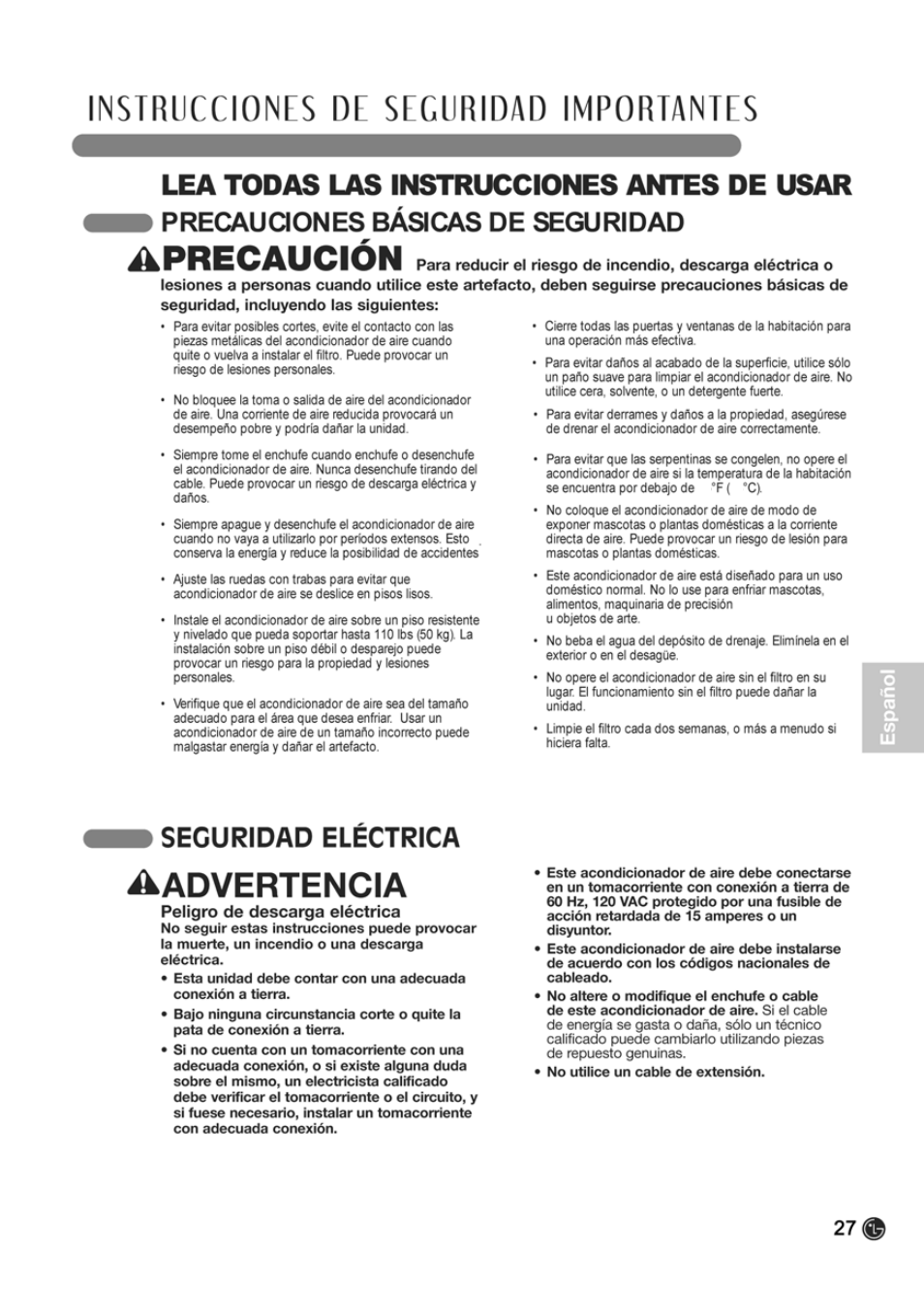 LG LP0910WNR User Manual | Page 27 / 48