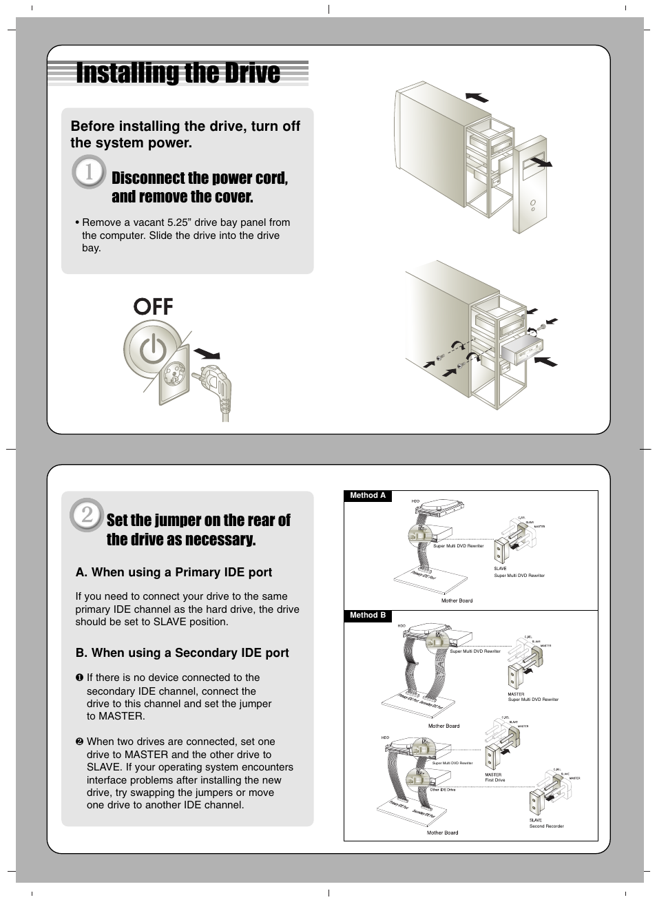 LG GSA-H54L User Manual | 4 pages