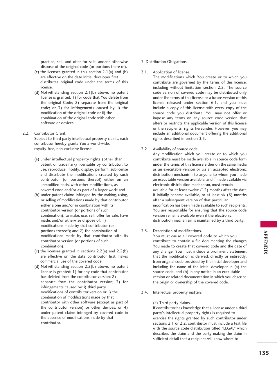 App en d ix | LG 37LD665H User Manual | Page 135 / 207
