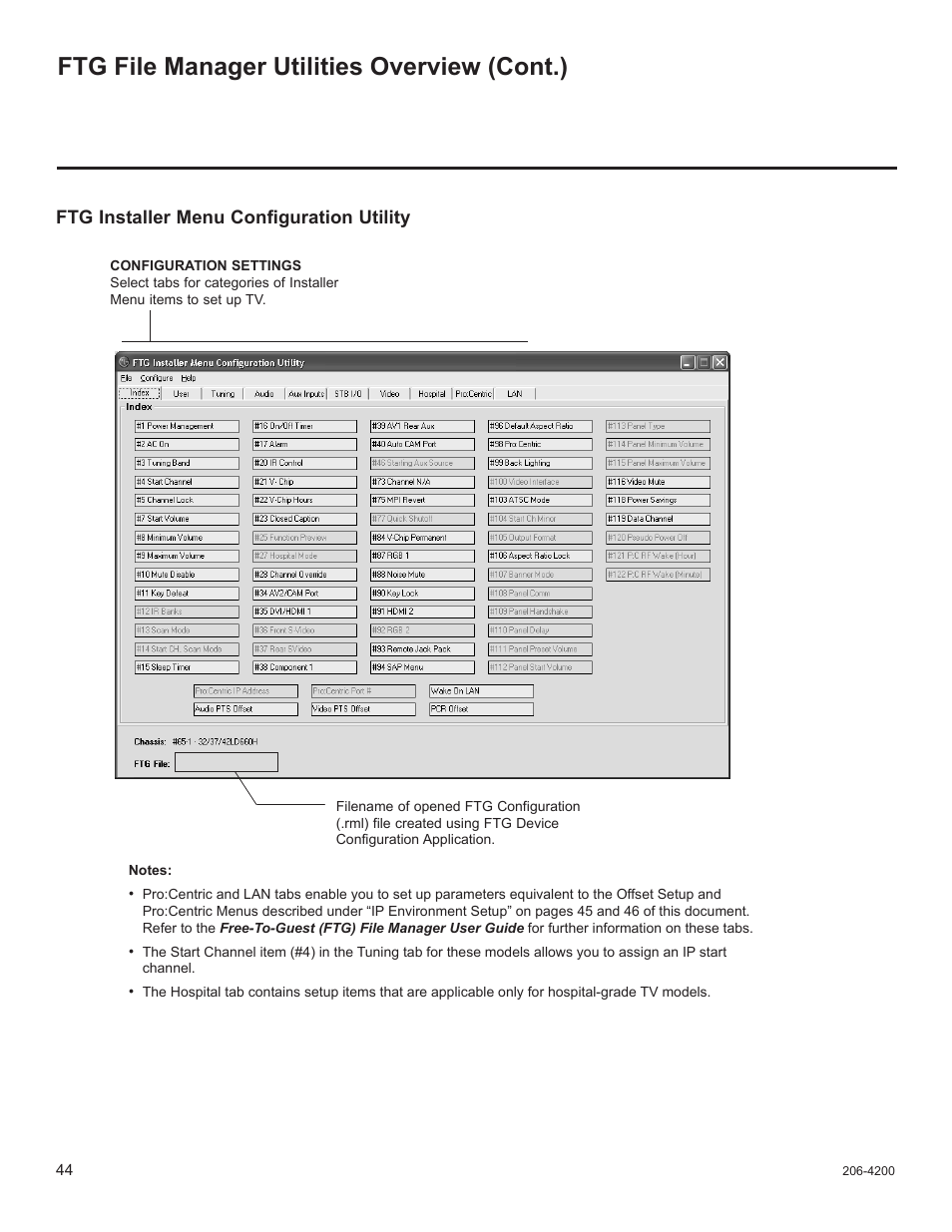 Ftg file manager utilities overview (cont.), Ftg installer menu configuration utility | LG 37LD665H User Manual | Page 183 / 207