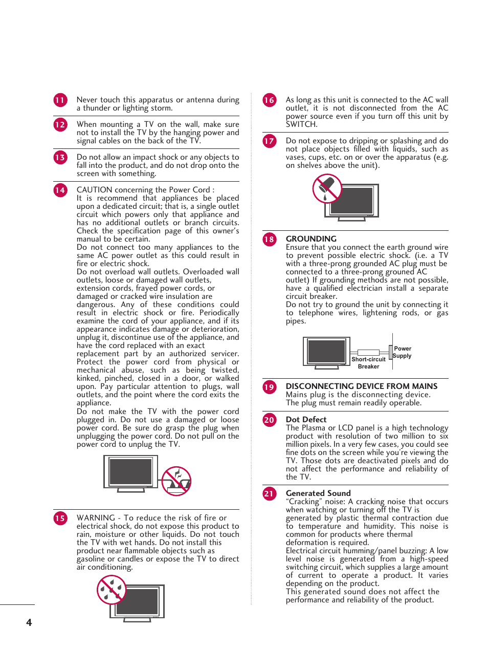LG 37LD665H User Manual | Page 4 / 207