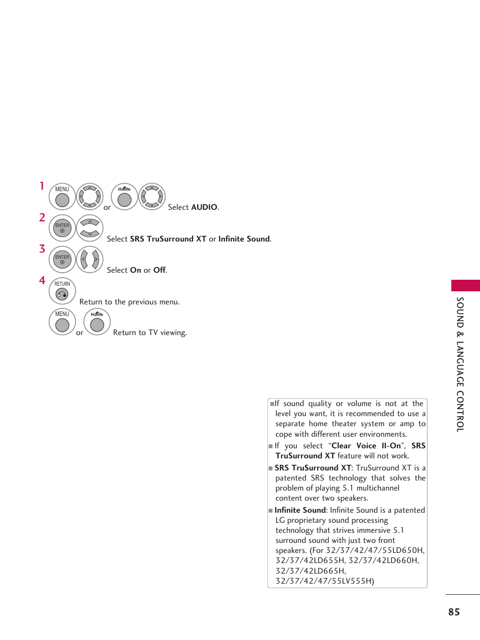 LG 37LD665H User Manual | Page 85 / 207