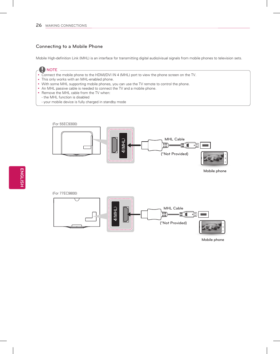 LG 55EC9300 User Manual | Page 26 / 44