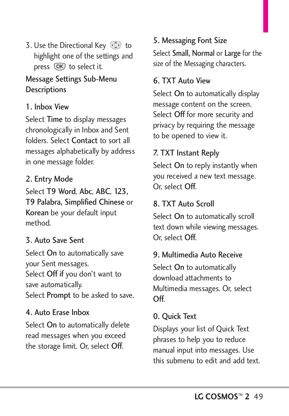 LG LGVN251 User Manual | Page 51 / 292