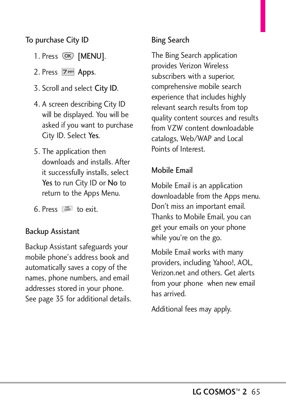 LG LGVN251 User Manual | Page 67 / 292