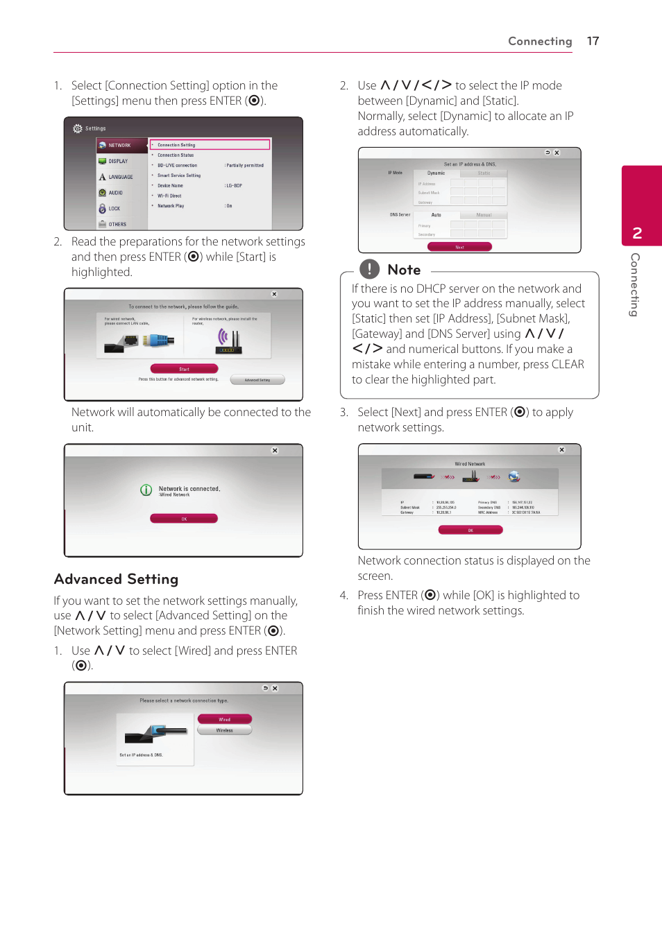 LG BPM54 User Manual | Page 17 / 70