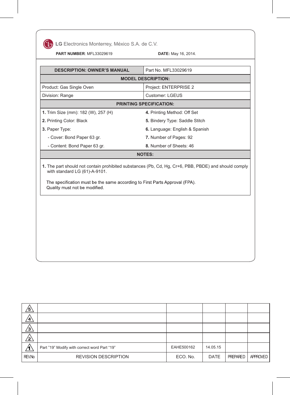 LG LRG3083ST User Manual | 93 pages