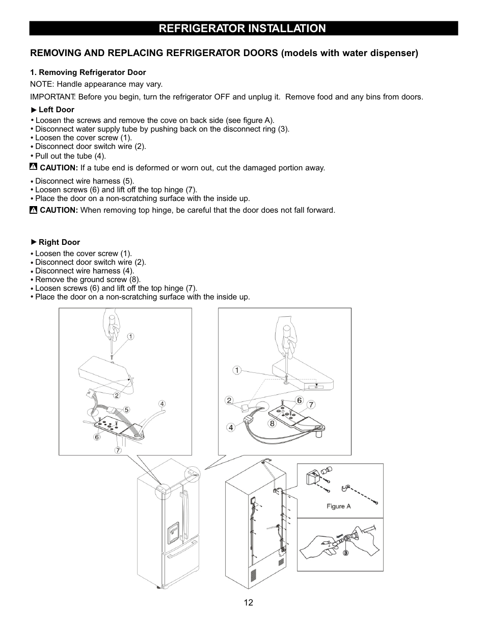 Refrigerator installation | LG LFD22860ST User Manual | Page 11 / 35