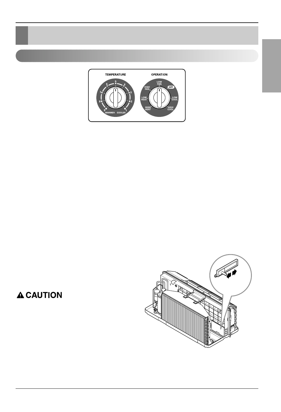 Control locations, English, Manual controls | LG LP155CED1 User Manual | Page 13 / 27