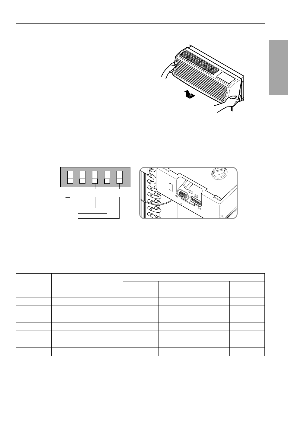 English, Temperature limiting, Removing the front grille | Additional controls | LG LP155CED1 User Manual | Page 17 / 27
