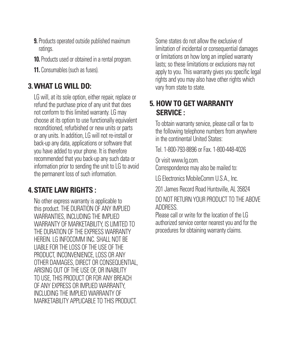 LG C900 User Manual | Page 4 / 116