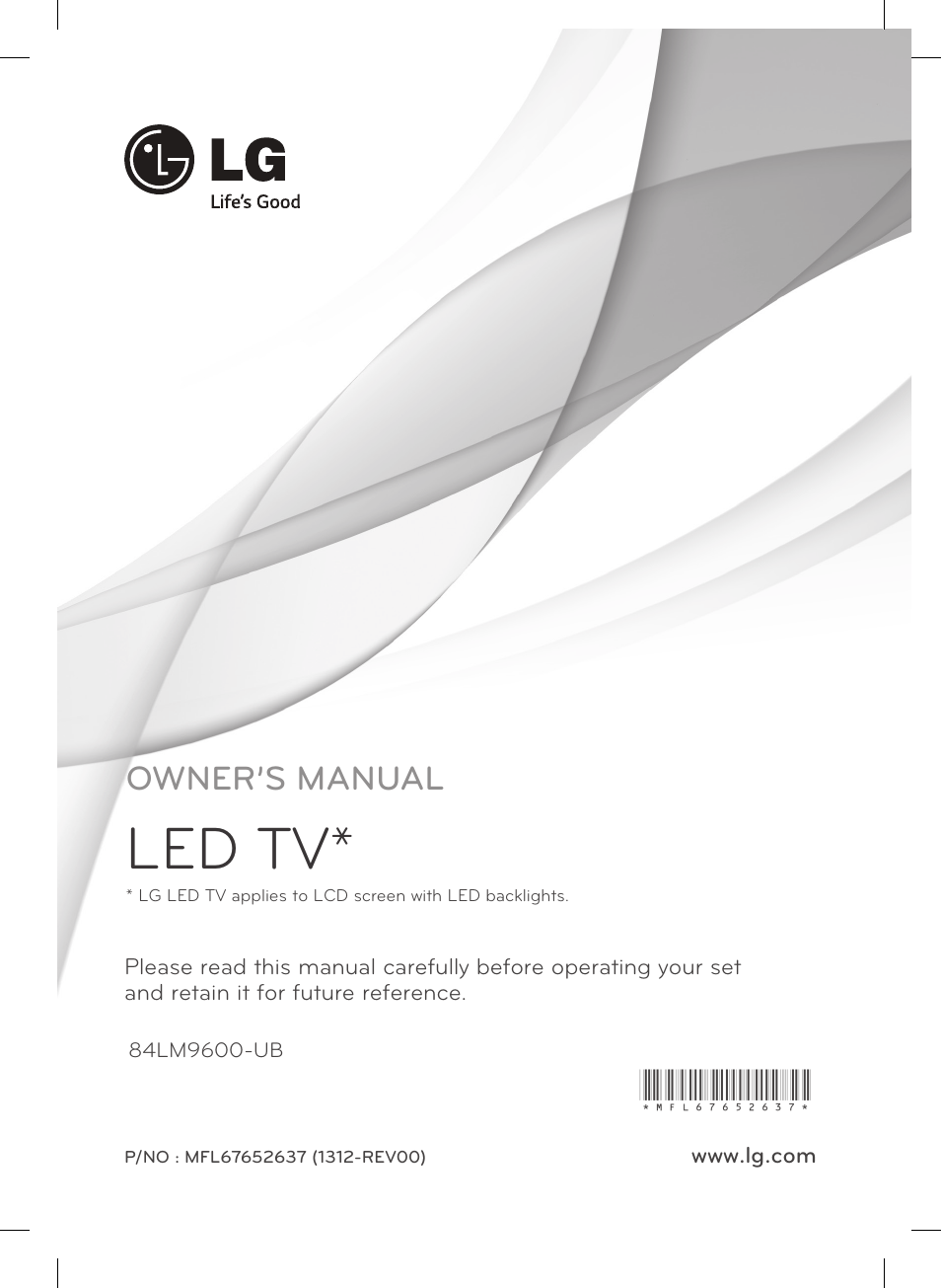 LG 84LM9600 User Manual | 52 pages