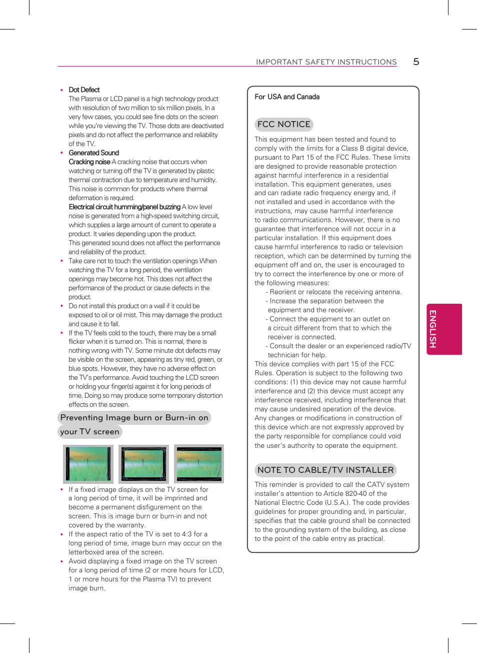 LG 84LM9600 User Manual | Page 5 / 52