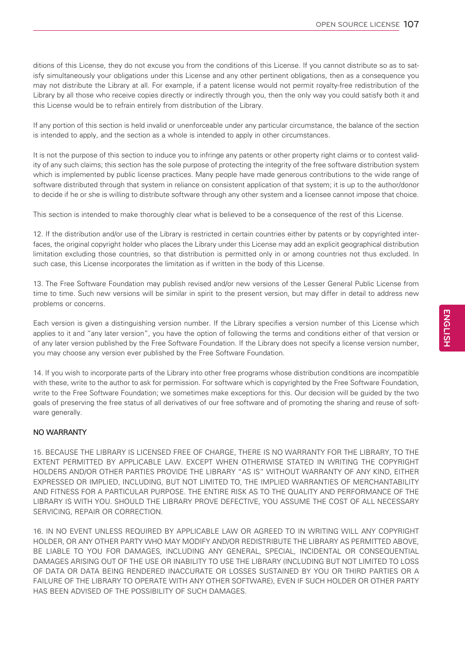 LG 60PV490 User Manual | Page 107 / 123