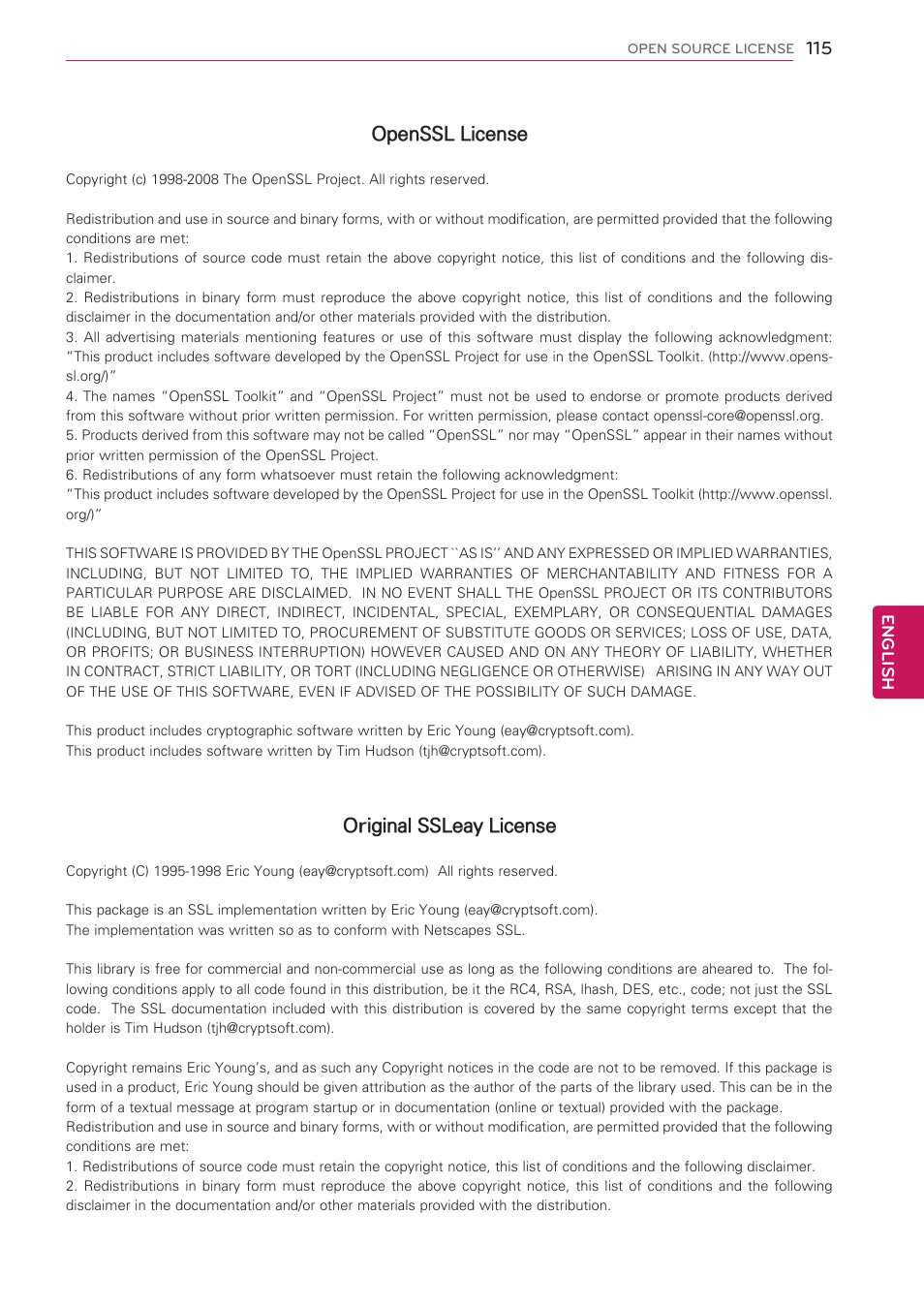 LG 60PV490 User Manual | Page 115 / 123