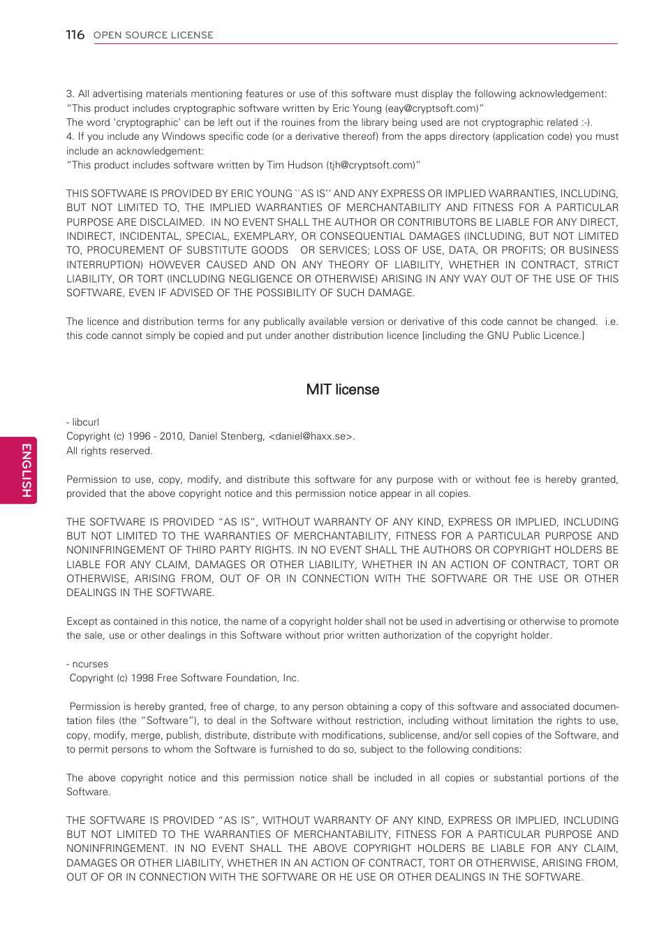 LG 60PV490 User Manual | Page 116 / 123