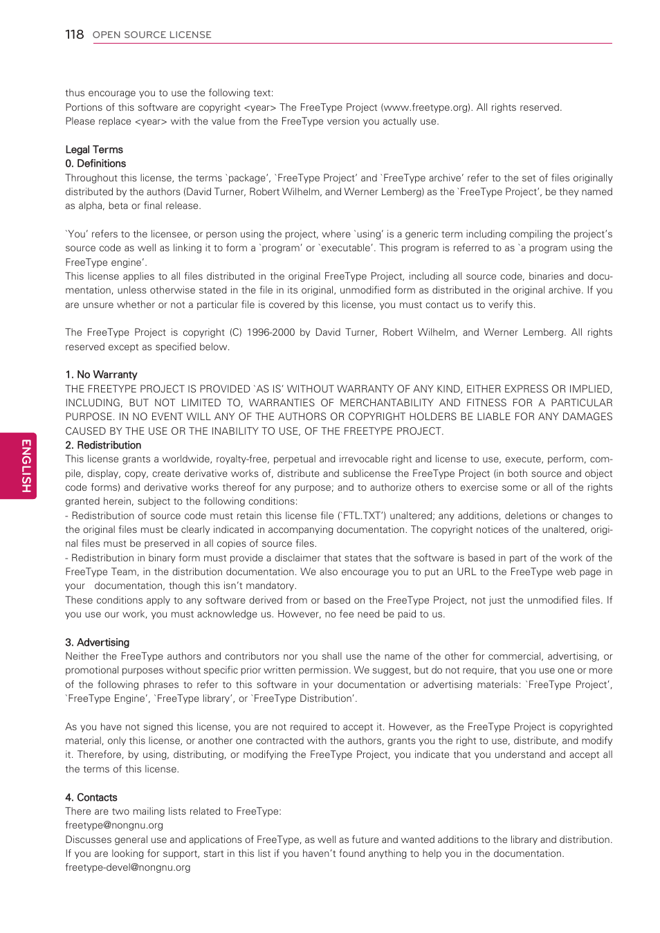 LG 60PV490 User Manual | Page 118 / 123
