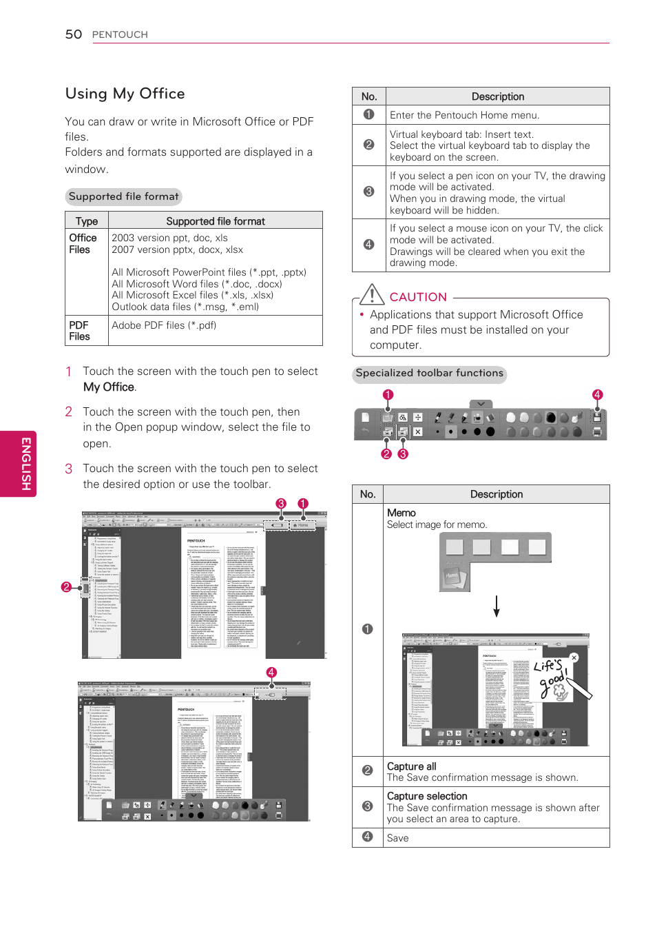 Using my office | LG 60PV490 User Manual | Page 50 / 123