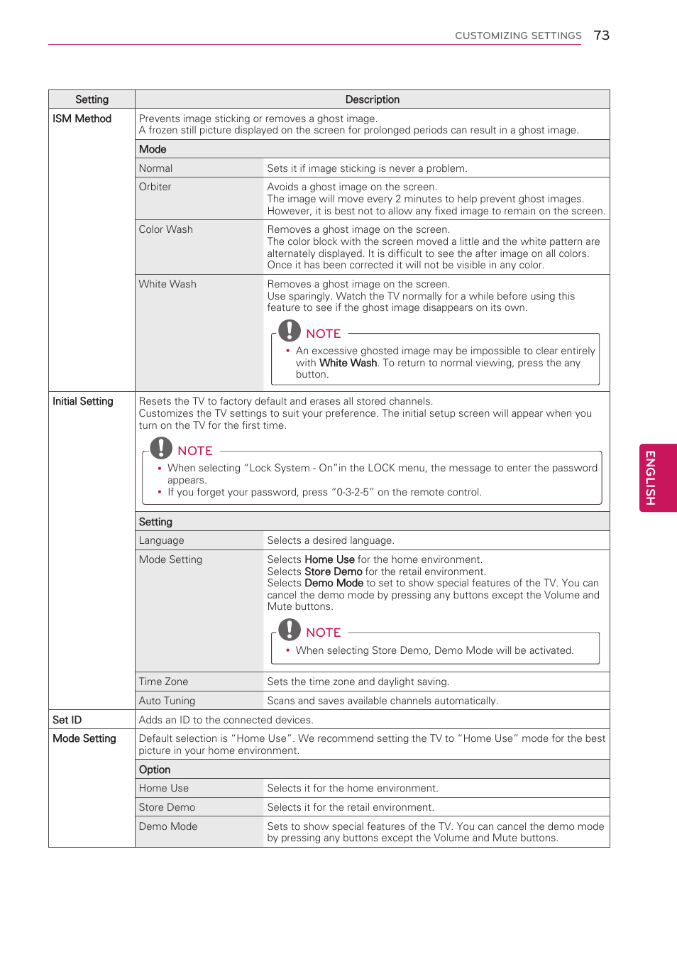 English | LG 60PV490 User Manual | Page 73 / 123