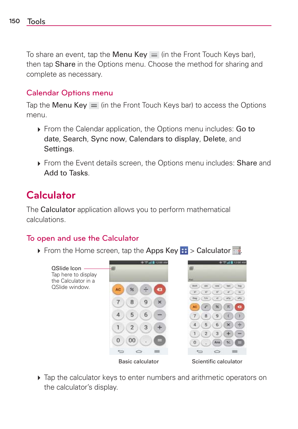 Calculator | LG VS980 User Manual | Page 152 / 235