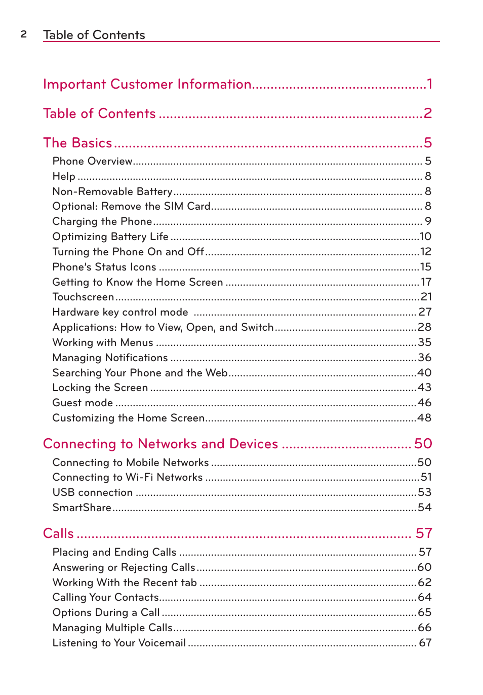 LG VS980 User Manual | Page 4 / 235