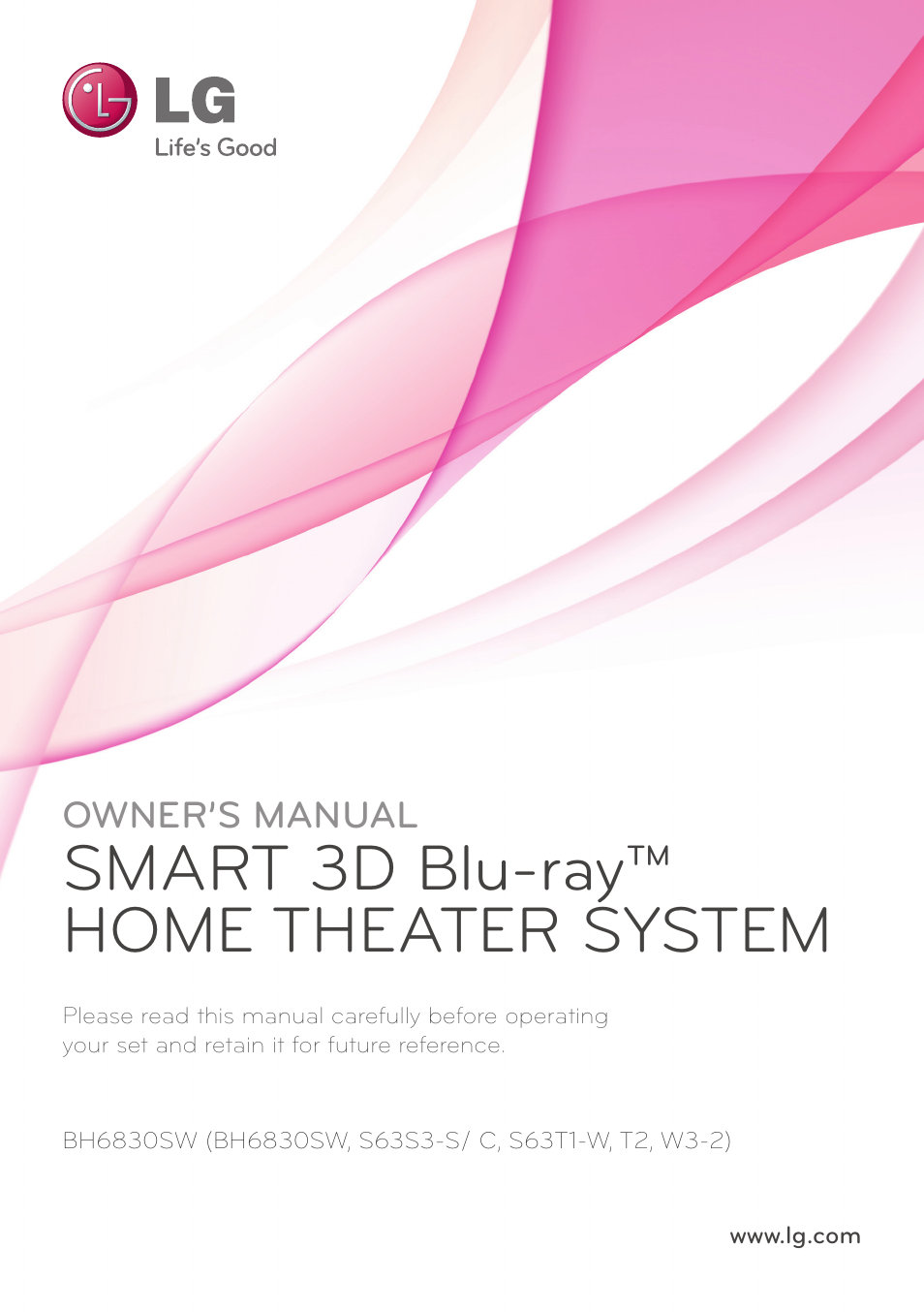 LG BH6830SW User Manual | 82 pages