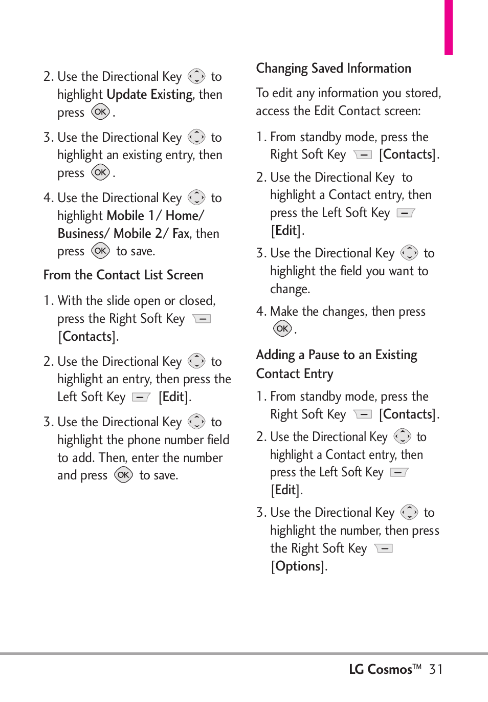 LG LGVN250PP User Manual | Page 33 / 141
