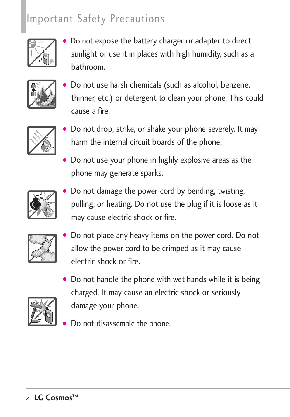 Important safety precautions | LG LGVN250PP User Manual | Page 4 / 141